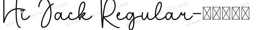 Hi Jack Regular字体转换